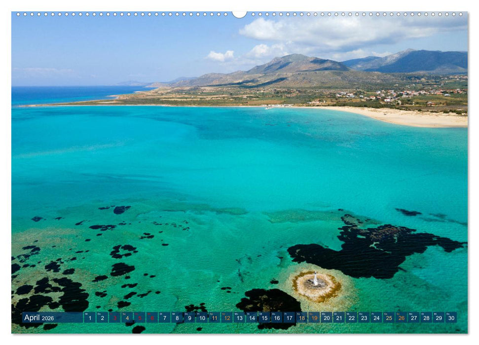 Traumstrände Griechenlands (CALVENDO Premium Wandkalender 2026)