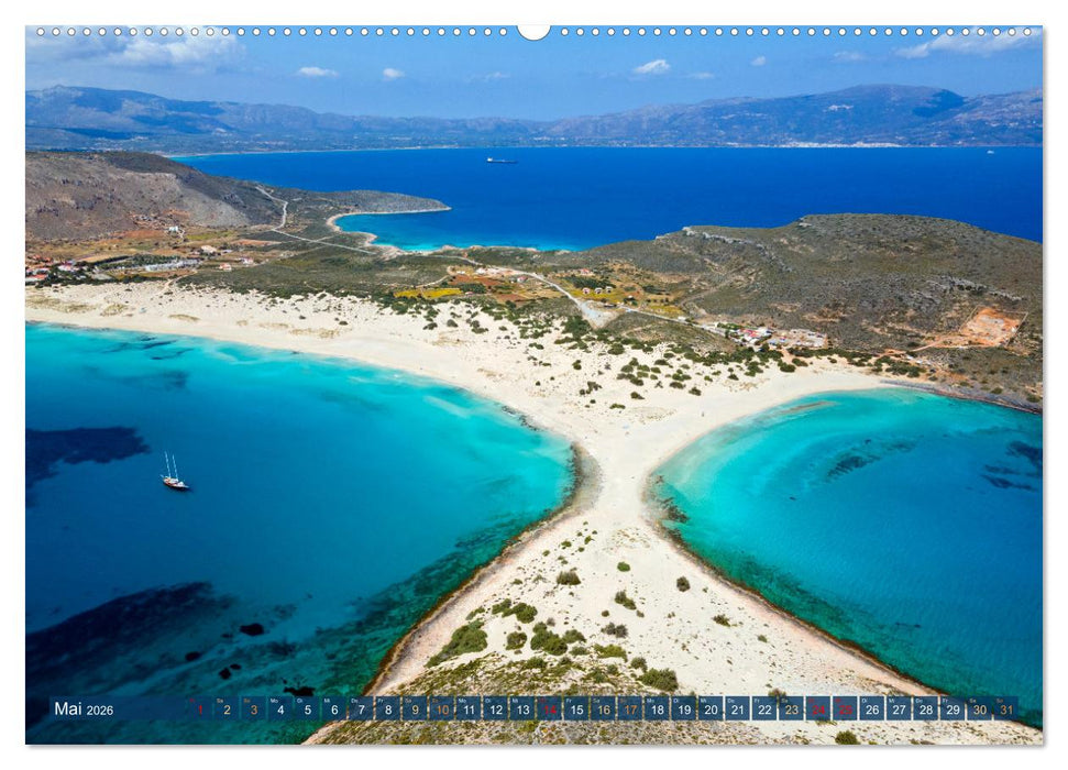 Traumstrände Griechenlands (CALVENDO Premium Wandkalender 2026)