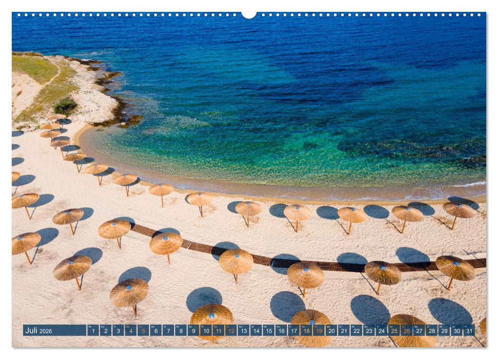 Traumstrände Griechenlands (CALVENDO Premium Wandkalender 2026)