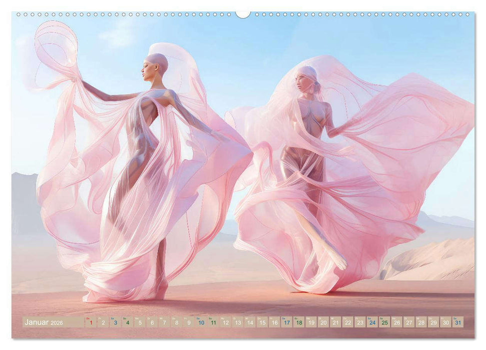 Tänzer im surrealen Stil (CALVENDO Premium Wandkalender 2026)