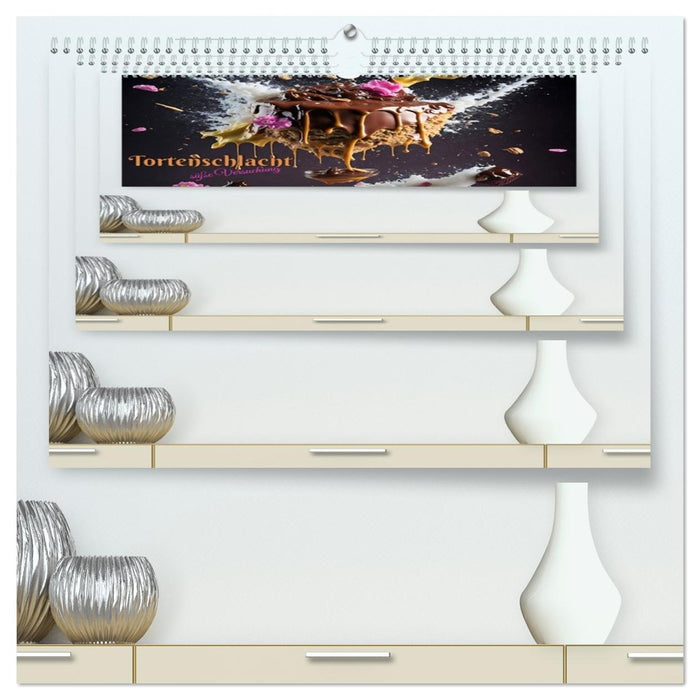 Tortenschlacht - süße Versuchung (CALVENDO Premium Wandkalender 2026)