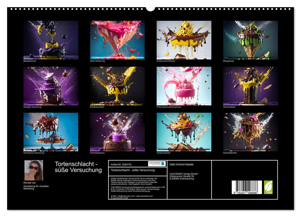 Tortenschlacht - süße Versuchung (CALVENDO Premium Wandkalender 2026)