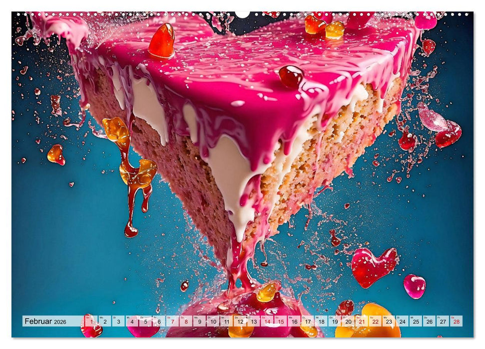 Tortenschlacht - süße Versuchung (CALVENDO Premium Wandkalender 2026)