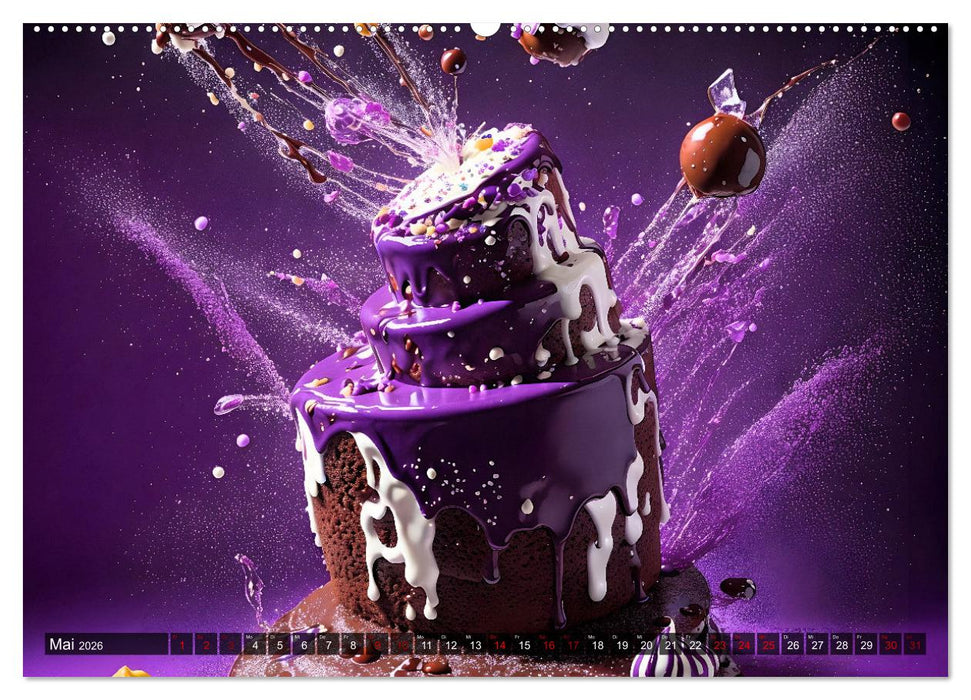 Tortenschlacht - süße Versuchung (CALVENDO Premium Wandkalender 2026)