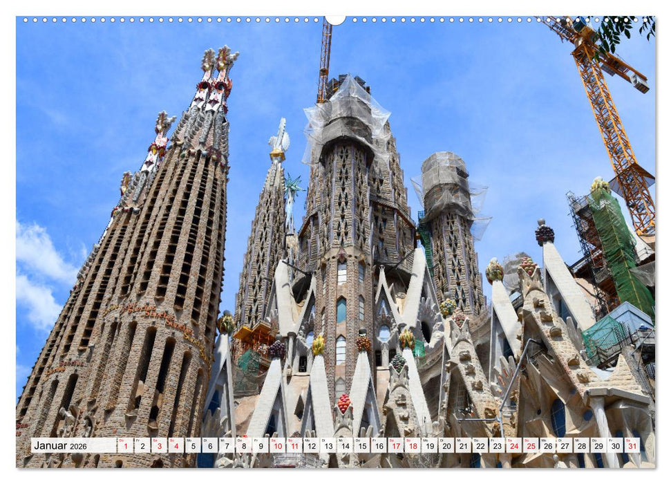 BARCELONA, Traumziel am Mittelmeer (CALVENDO Premium Wandkalender 2026)