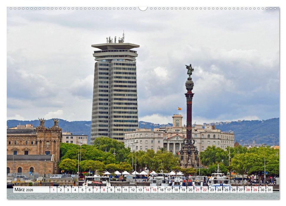 BARCELONA, Traumziel am Mittelmeer (CALVENDO Premium Wandkalender 2026)