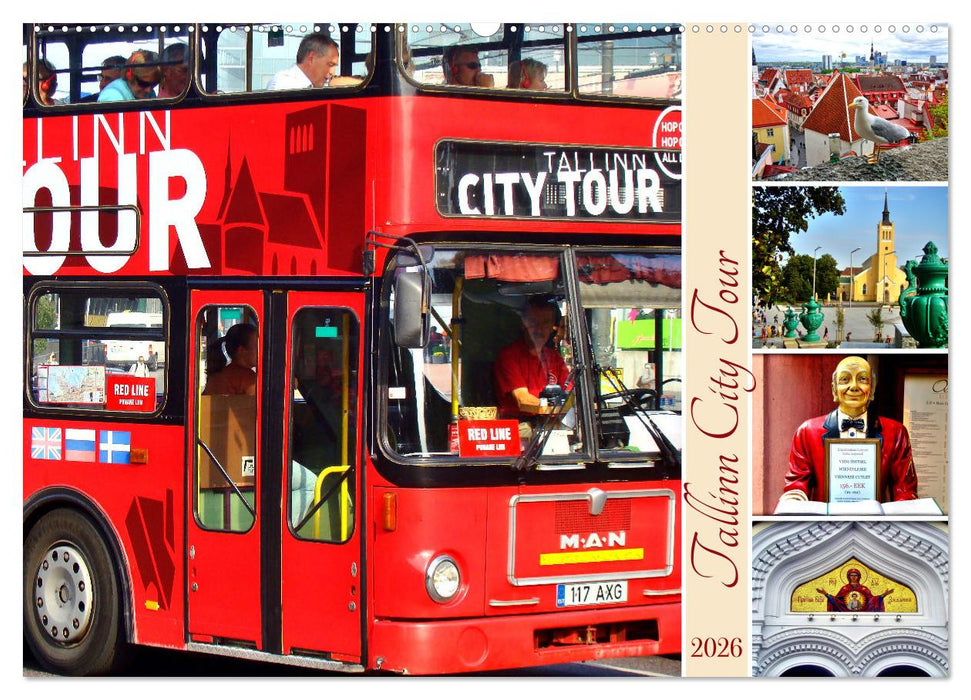 Tallinn City Tour (CALVENDO Wandkalender 2026)