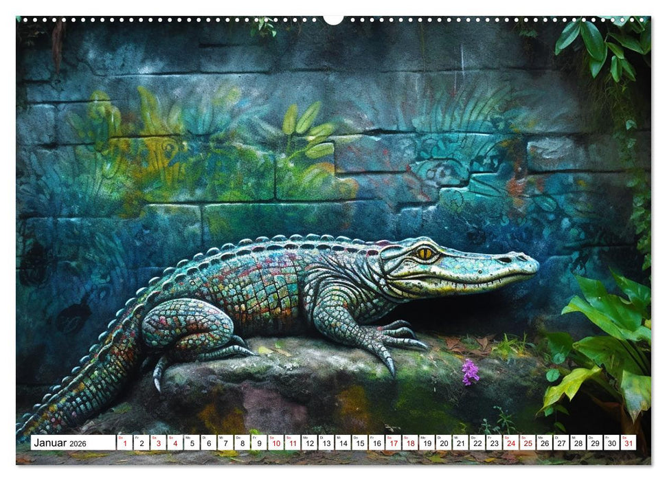 Street Art Graffiti (CALVENDO Premium Wandkalender 2026)