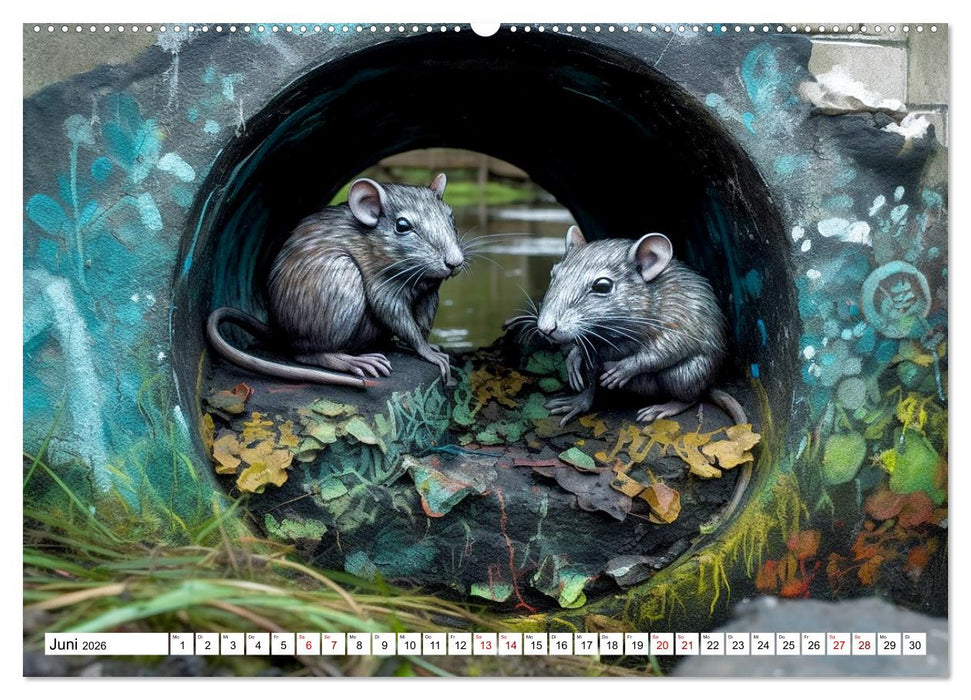 Street Art Graffiti (CALVENDO Premium Wandkalender 2026)