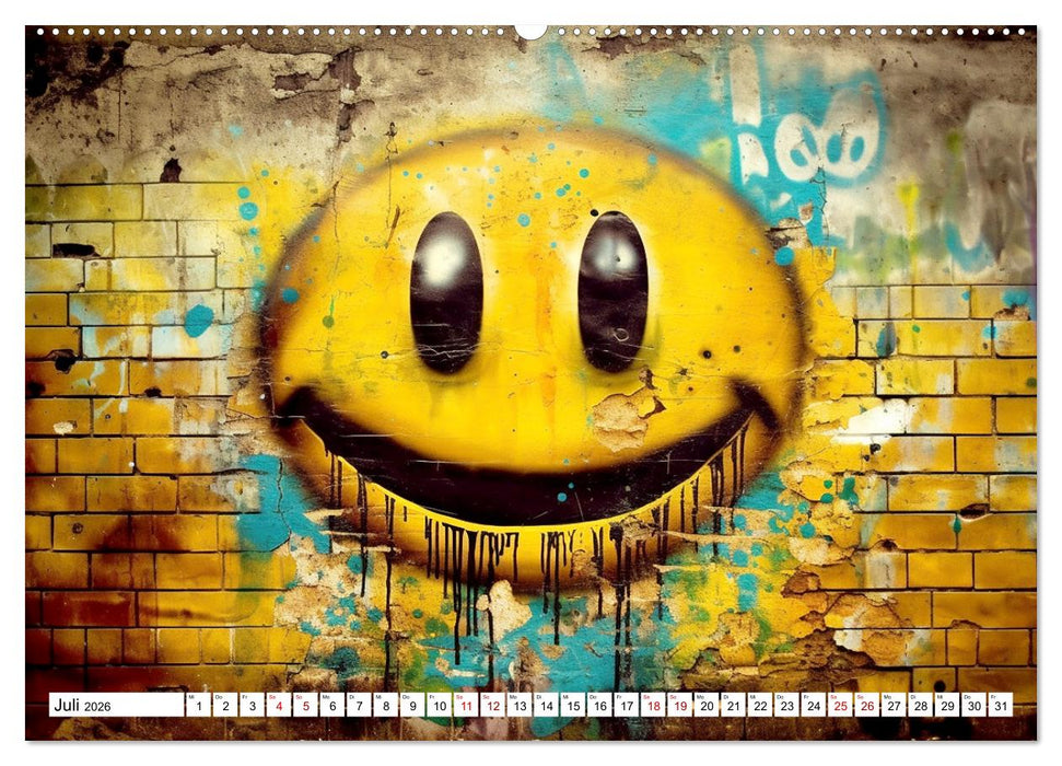 Street Art Graffiti (CALVENDO Premium Wandkalender 2026)