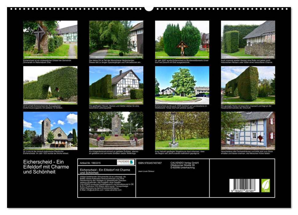 Eicherscheid - Ein Eifeldorf mit Charme und Schönheit (CALVENDO Premium Wandkalender 2026)