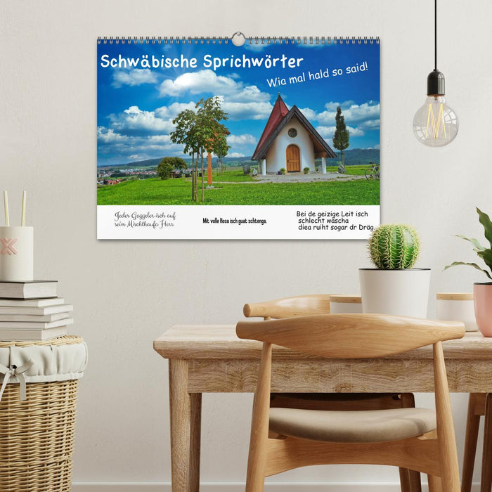 Schwäbische Sprichwörter 1 Wi ma hald so said! (CALVENDO Wandkalender 2026)
