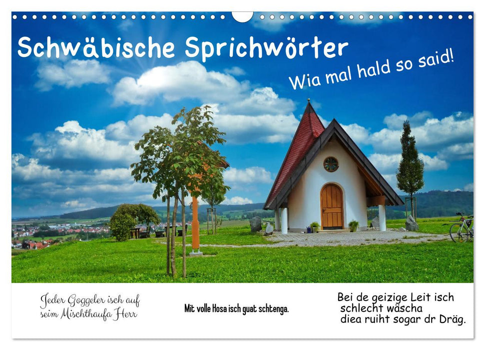 Schwäbische Sprichwörter 1 Wi ma hald so said! (CALVENDO Wandkalender 2026)