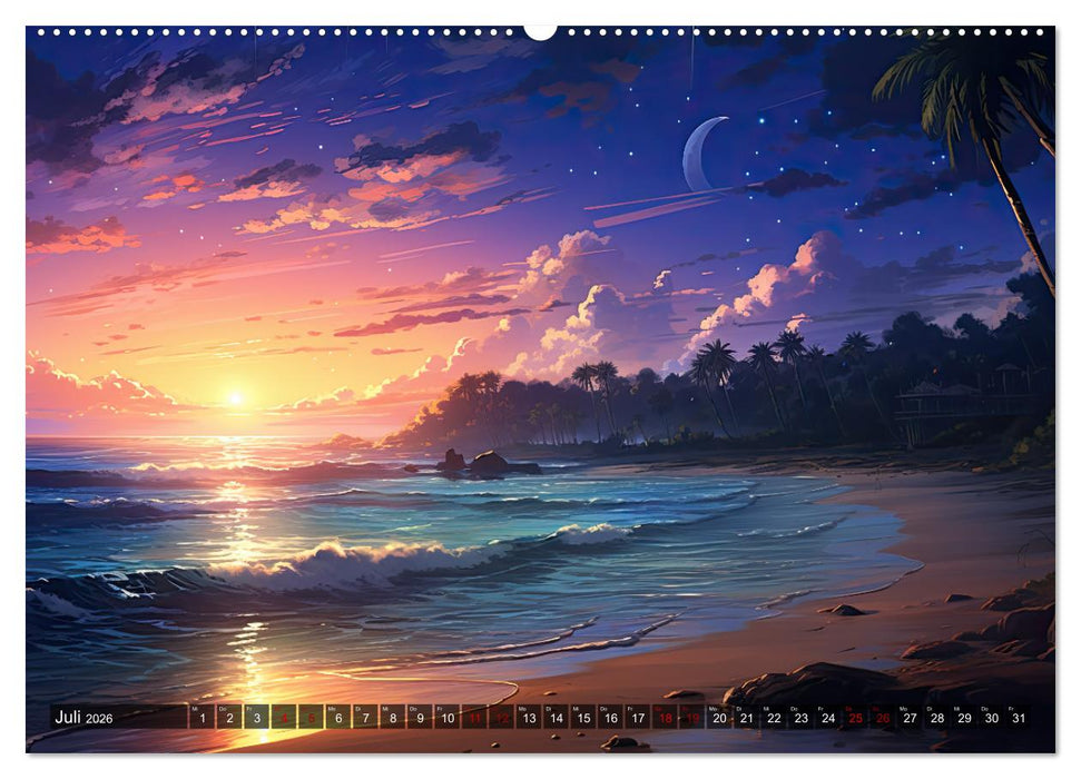 Inspirierende Strände (CALVENDO Premium Wandkalender 2026)
