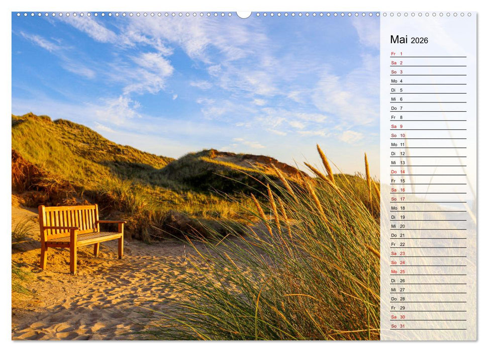 Sylt - Magie der Abendstunden (CALVENDO Wandkalender 2026)