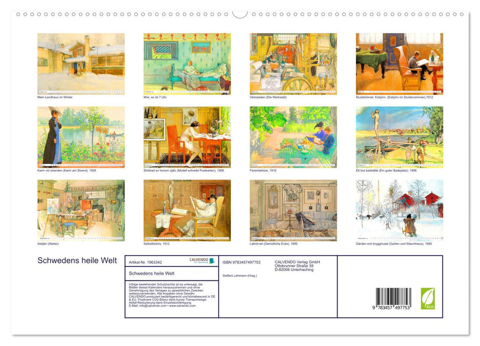 Schwedens heile Welt (CALVENDO Premium Wandkalender 2026)