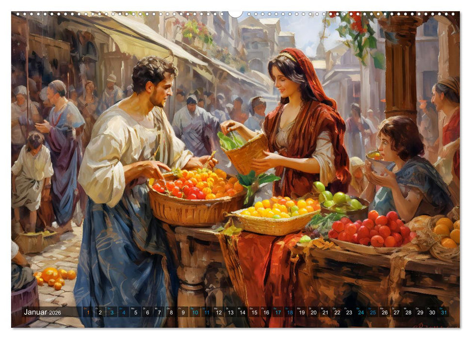 Römisches Leben - Antikes Stadtleben im Römischen Imperium (CALVENDO Premium Wandkalender 2026)