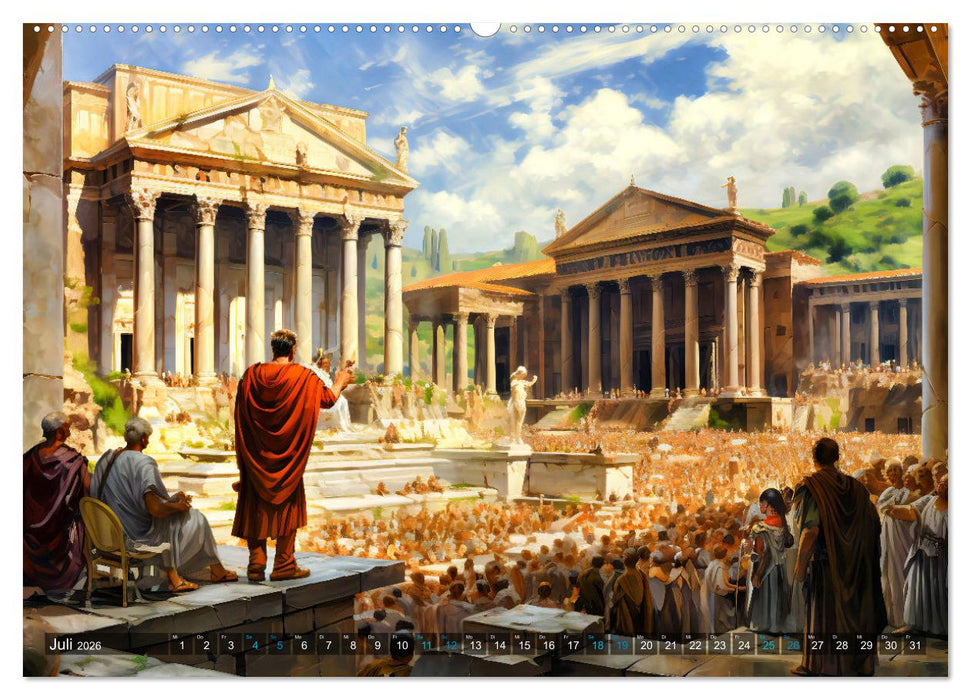 Römisches Leben - Antikes Stadtleben im Römischen Imperium (CALVENDO Premium Wandkalender 2026)