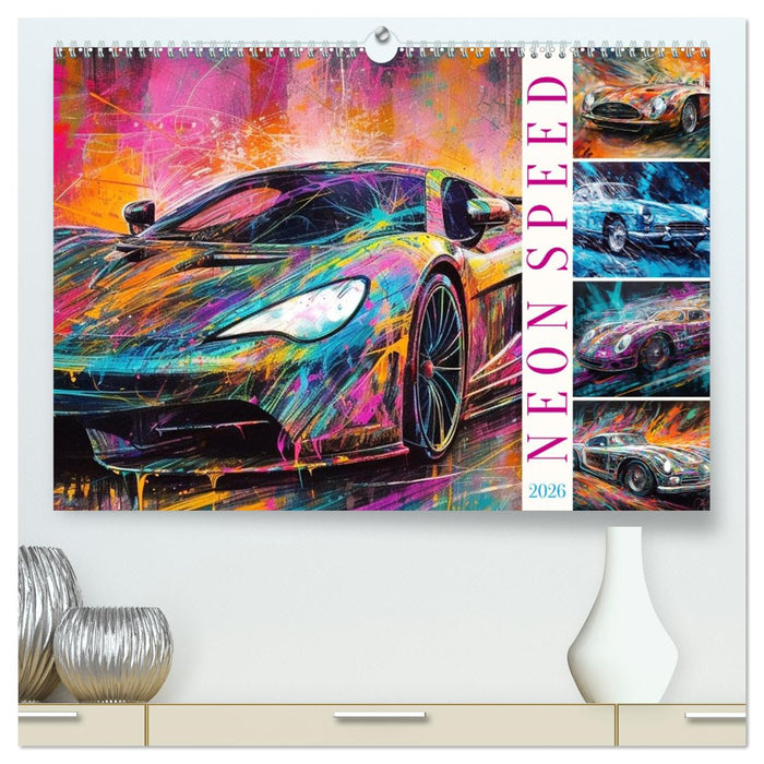 Neon Speed (CALVENDO Premium Wandkalender 2026)