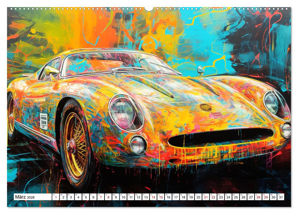 Neon Speed (CALVENDO Premium Wandkalender 2026)