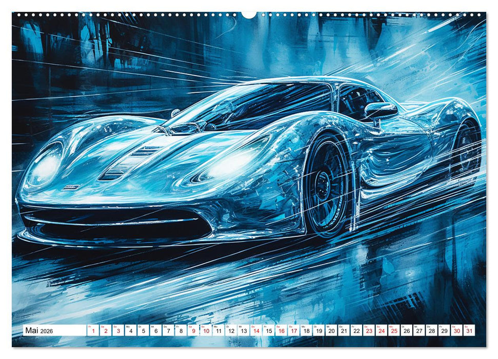Neon Speed (CALVENDO Premium Wandkalender 2026)