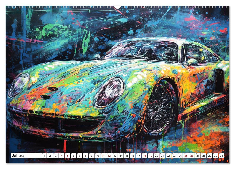 Neon Speed (CALVENDO Premium Wandkalender 2026)