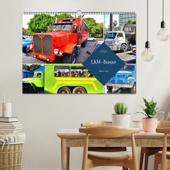 LKW-Busse - Made in Cuba (CALVENDO Wandkalender 2026)