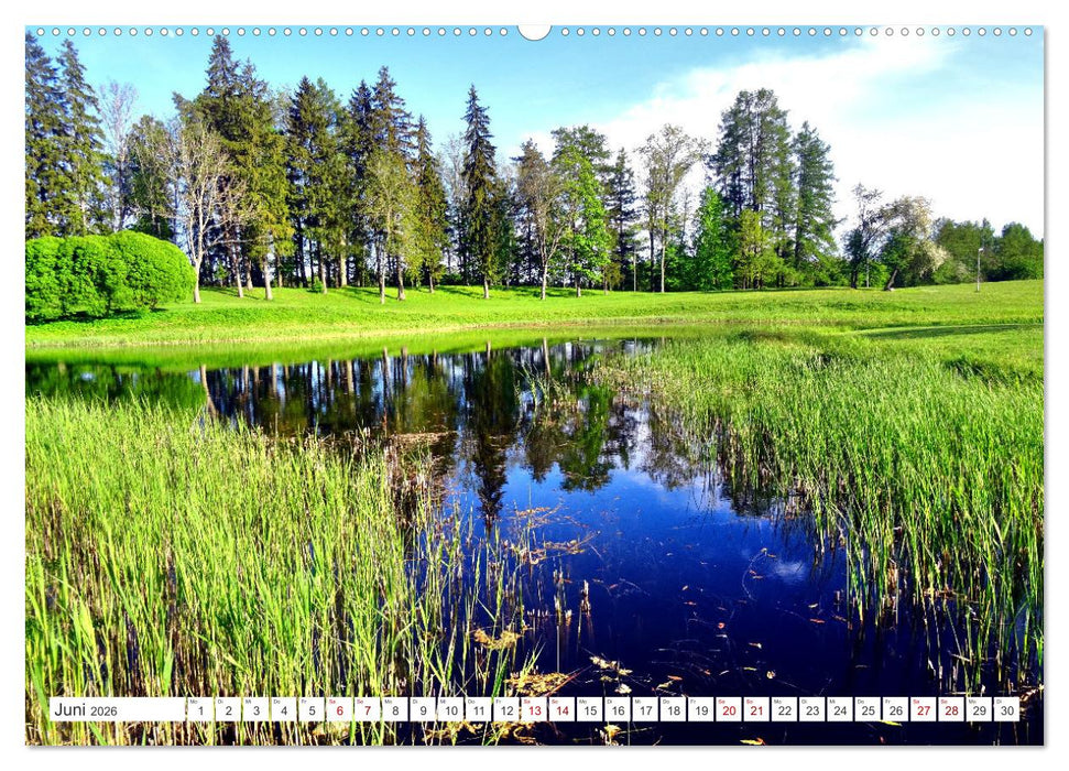 Grünes Estland - Naturparadies am Baltischen Meer (CALVENDO Premium Wandkalender 2026)