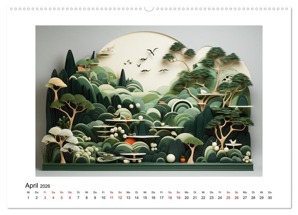 Paper Art (CALVENDO Premium Wandkalender 2026)