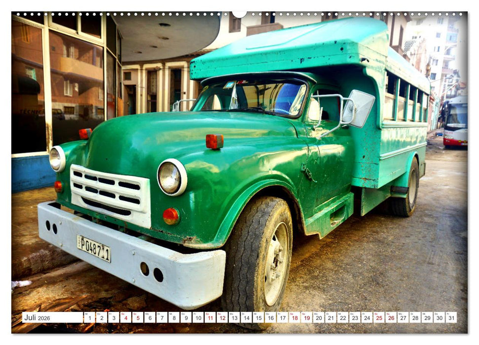 LKW-Busse - Made in Cuba (CALVENDO Premium Wandkalender 2026)