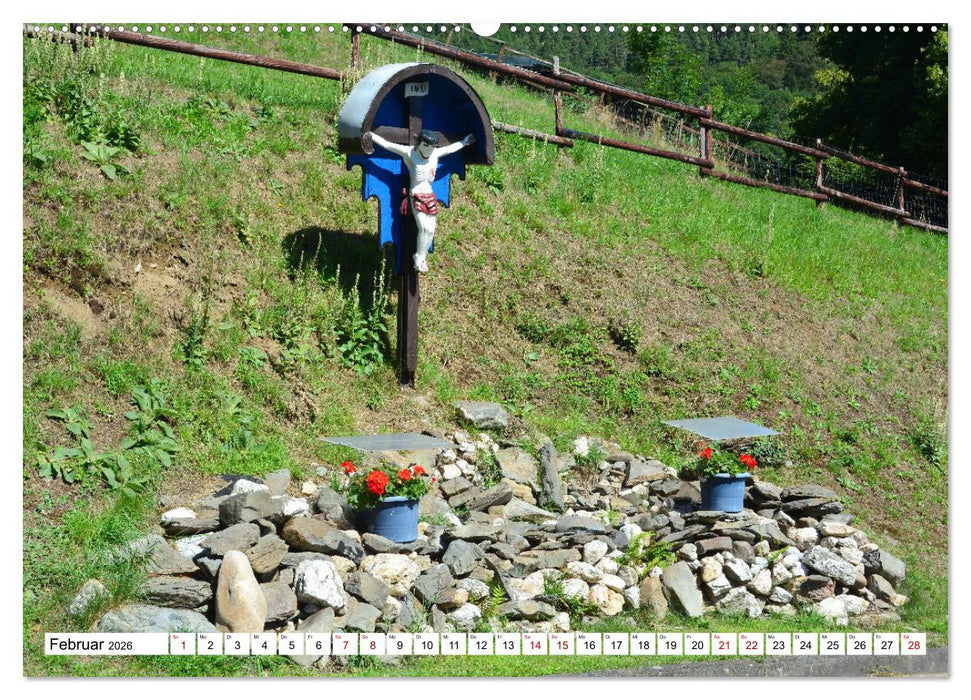 Kreuze und Kruzifixe rund um Simmerath in der Eifel (CALVENDO Wandkalender 2026)