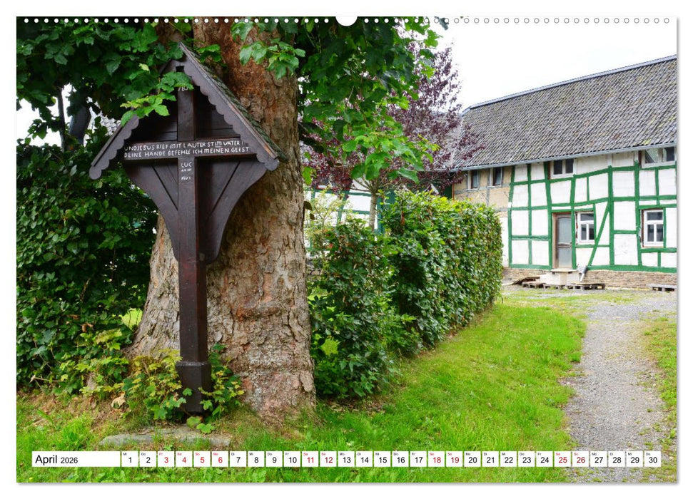 Kreuze und Kruzifixe rund um Simmerath in der Eifel (CALVENDO Wandkalender 2026)