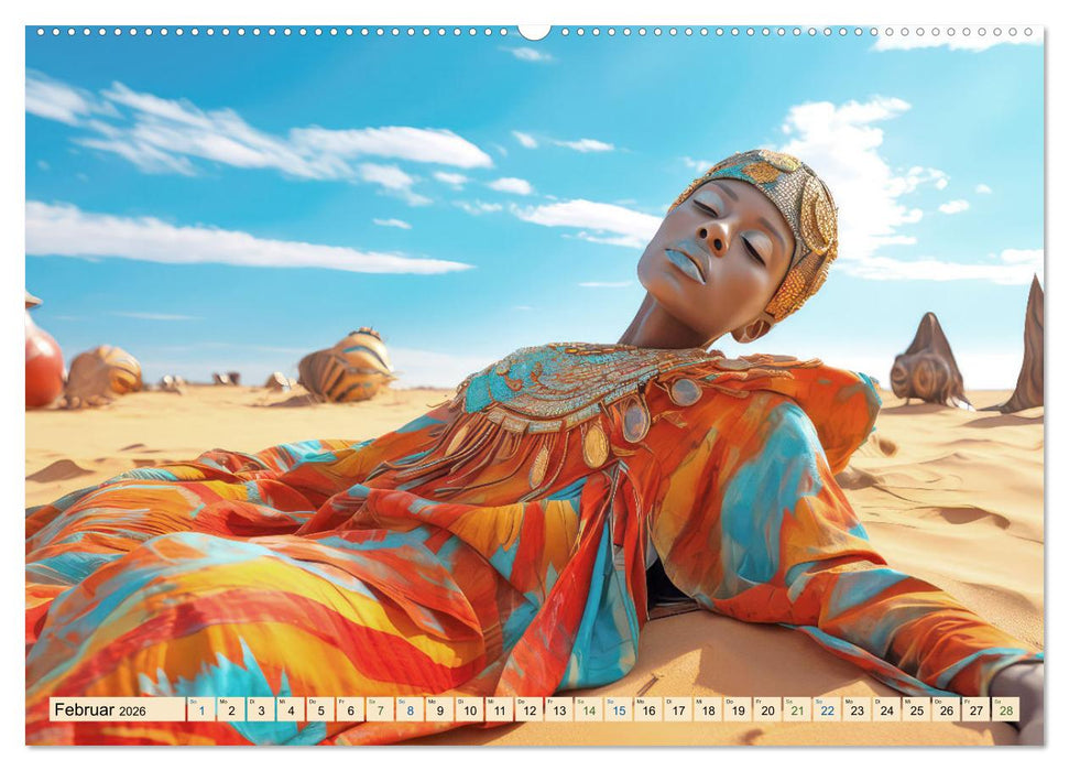 Surrealismus trifft Wüste (CALVENDO Premium Wandkalender 2026)
