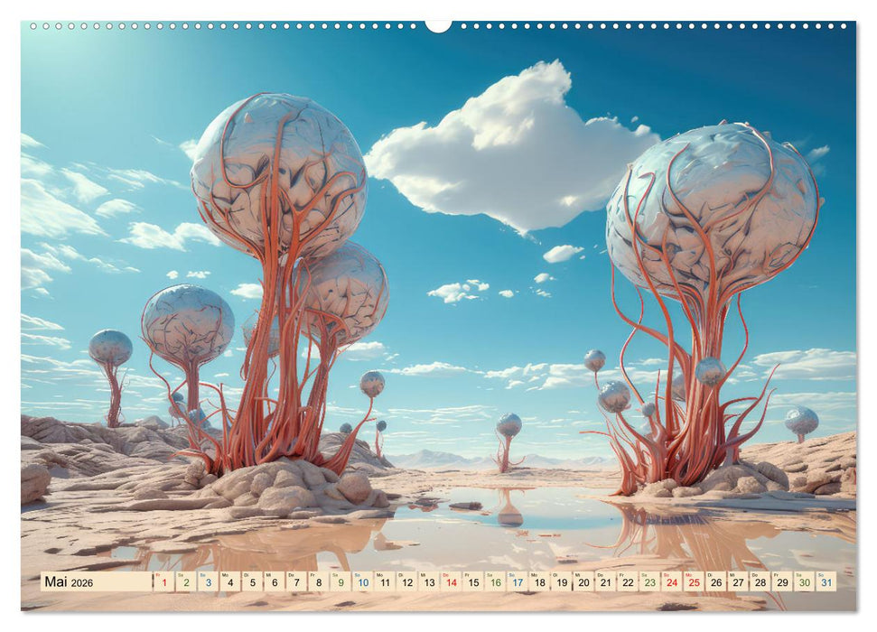 Surrealismus trifft Wüste (CALVENDO Premium Wandkalender 2026)