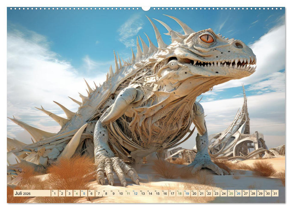 Surrealismus trifft Wüste (CALVENDO Premium Wandkalender 2026)