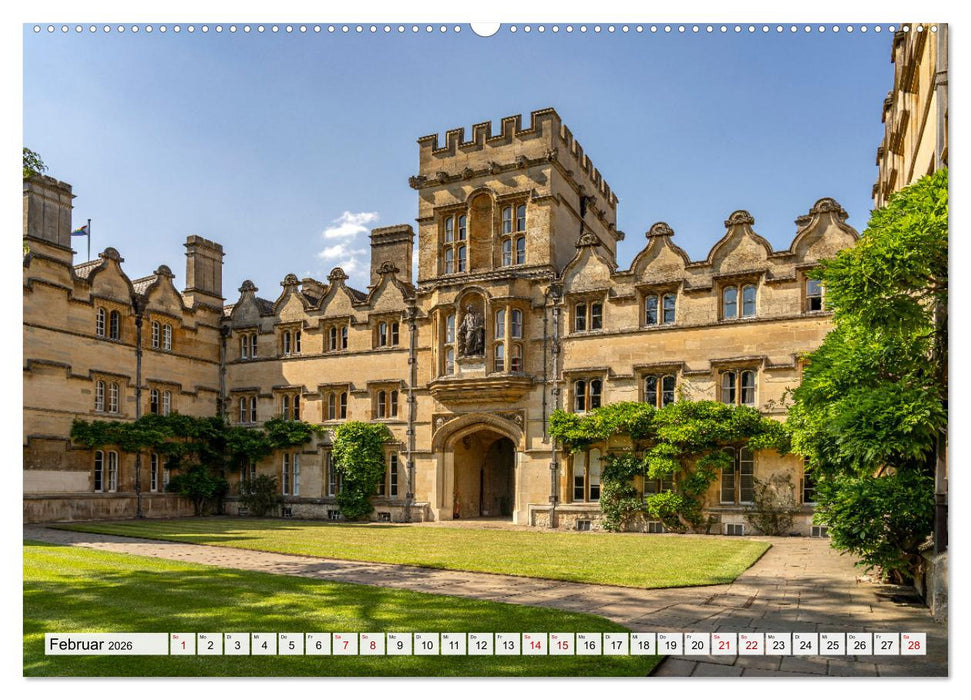 England - Oxford (CALVENDO Premium Wandkalender 2026)