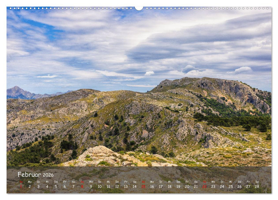 Bergparadies Mallorca (CALVENDO Premium Wandkalender 2026)