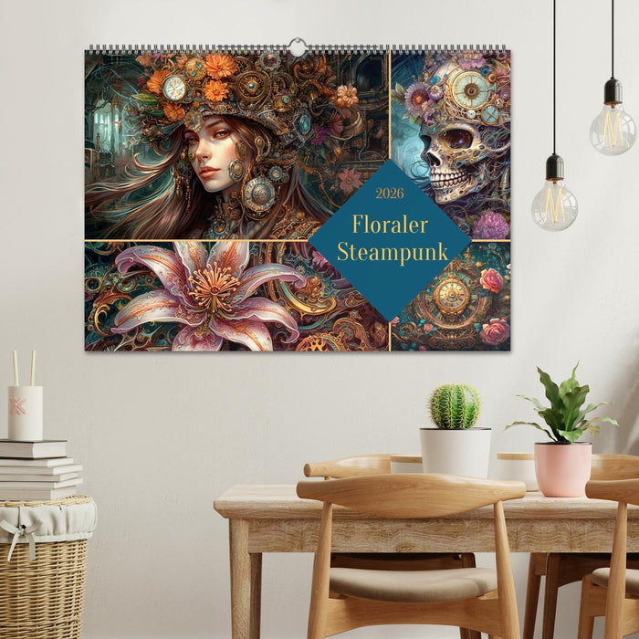 Floraler Steampunk (CALVENDO Wandkalender 2026)