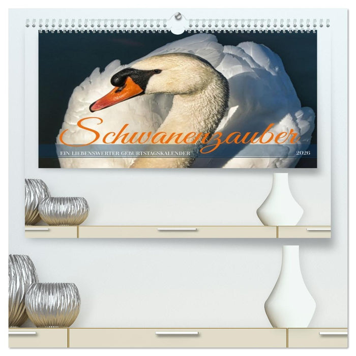 Schwanenzauber (CALVENDO Premium Wandkalender 2026)