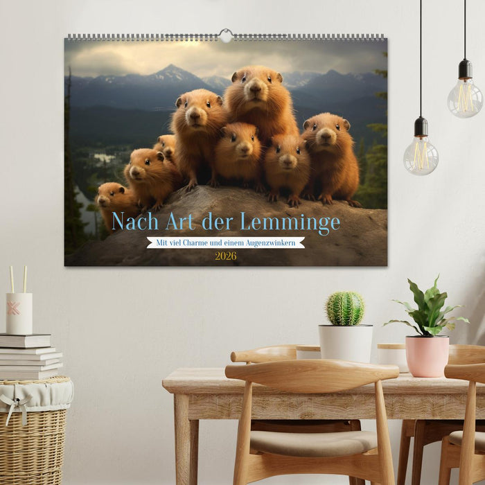 Nach Art der Lemminge (CALVENDO Wandkalender 2026)