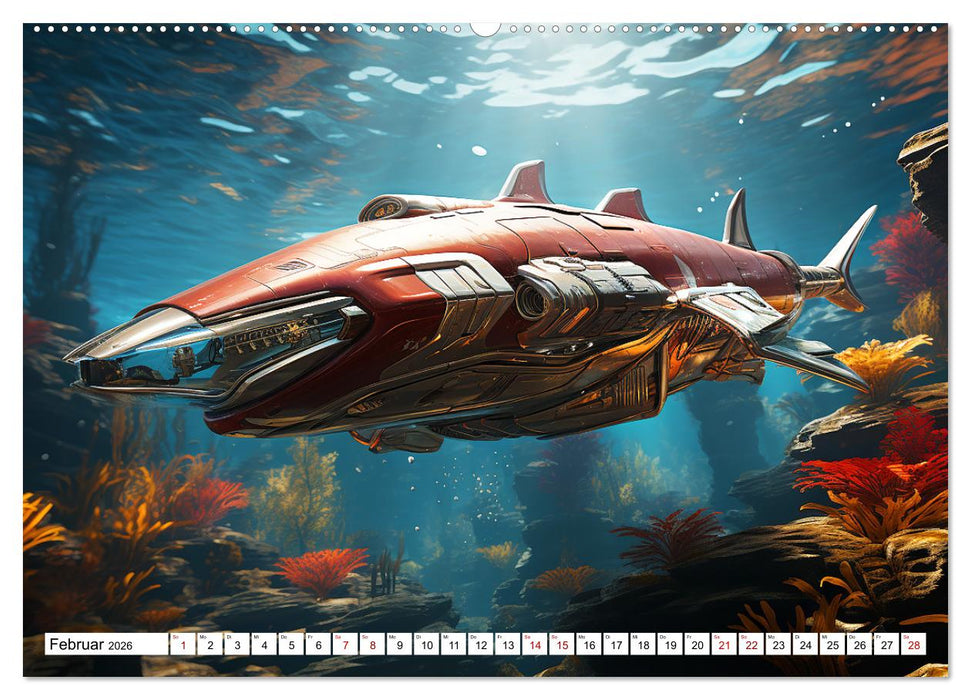 Futuristische U-Boote (CALVENDO Wandkalender 2026)