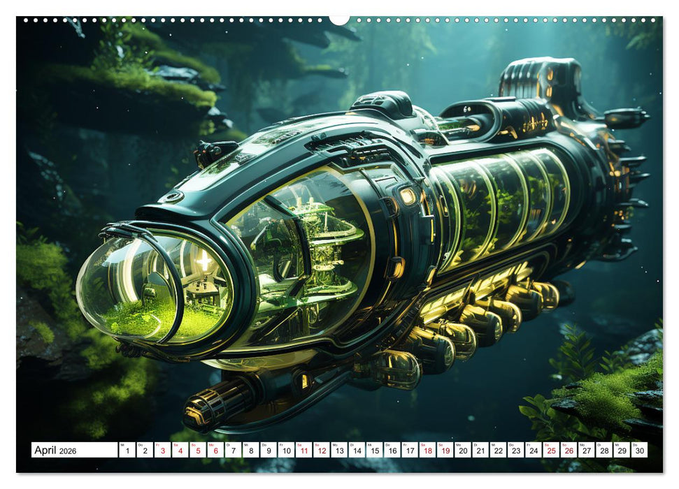 Futuristische U-Boote (CALVENDO Wandkalender 2026)