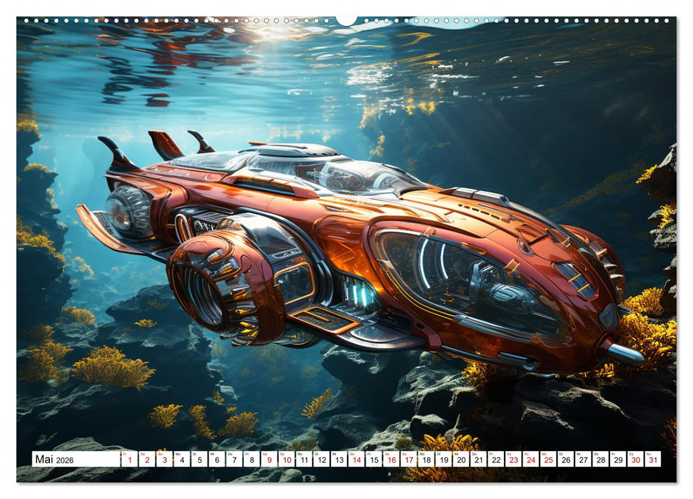 Futuristische U-Boote (CALVENDO Wandkalender 2026)