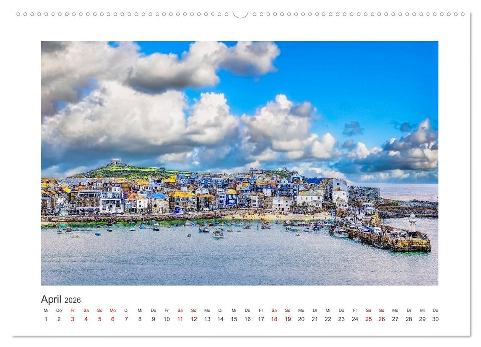 Südengland - Impressionen aus dem Südwesten von England (CALVENDO Premium Wandkalender 2026)