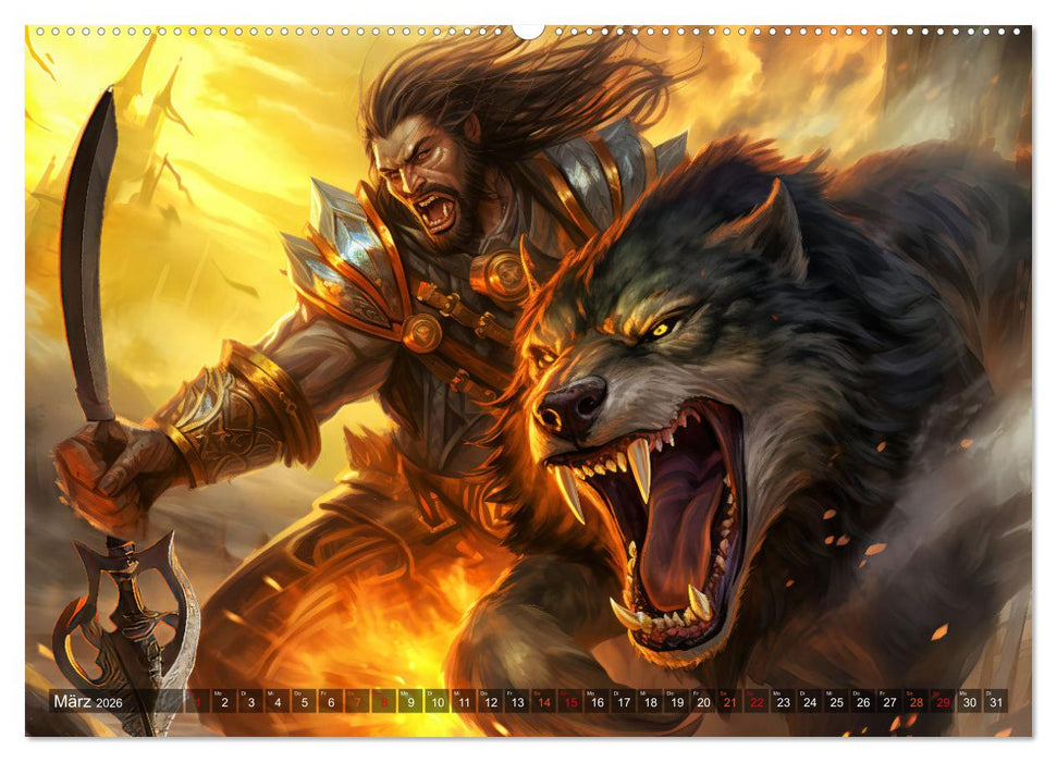 Götterdämmerung - Der Ragnarök in der nordischen Mythologie (CALVENDO Premium Wandkalender 2026)