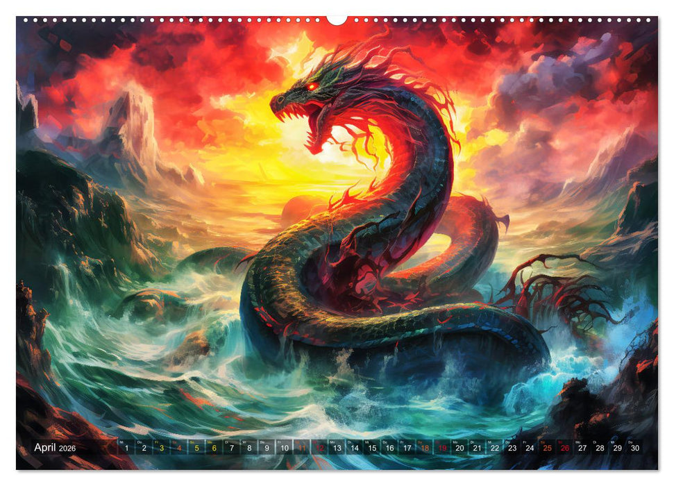 Götterdämmerung - Der Ragnarök in der nordischen Mythologie (CALVENDO Premium Wandkalender 2026)