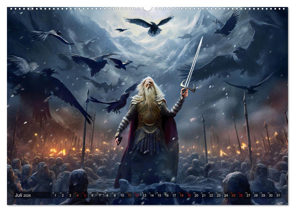 Götterdämmerung - Der Ragnarök in der nordischen Mythologie (CALVENDO Premium Wandkalender 2026)