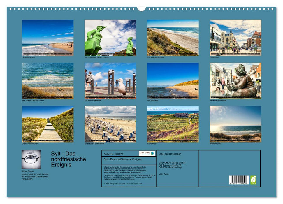 Sylt - Das nordfriesische Ereignis (CALVENDO Wandkalender 2026)