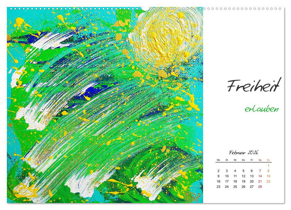 SeelenFreudeBilder - Strahlende Impulse zum Loslassen und Träumen (CALVENDO Wandkalender 2026)