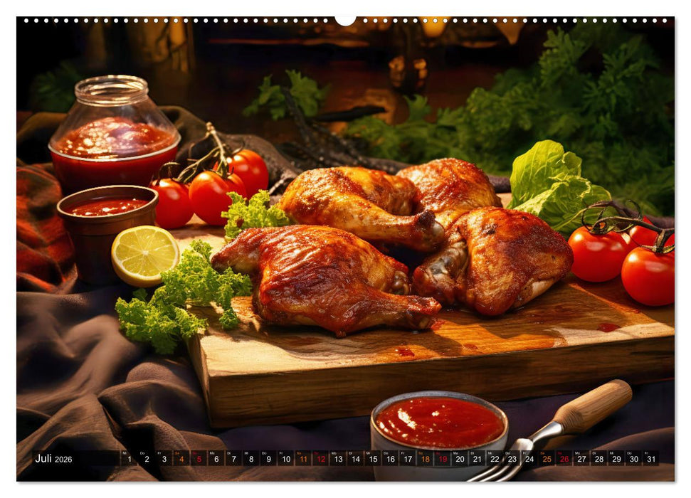 BBQ Feuerzauber - Grillkalender (CALVENDO Premium Wandkalender 2026)